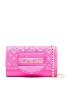 Love Moschino sac porté épaule matelassé à logo - Rose