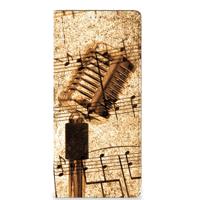 Samsung Galaxy A22 5G Stand Case Bladmuziek