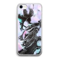 Pastel zwart: iPhone SE 2020 Transparant Hoesje