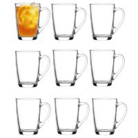 Excellent Houseware Theeglazen / koffie glazen Lakehouse - transparant glas - 48x stuks - 310 ml