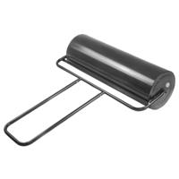 Graswals Handwals 63 L Tuinroller met Handgreep Ø 30 cm Vulbaar met Water/Zand Zware Trommel Grasroller voor Gazon Tuin Zwart