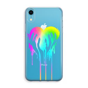 Hold My Heart: iPhone XR Transparant Hoesje