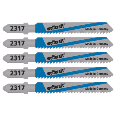 Wolfcraft Decoupeerzaagblad | HSS | L=75mm | T-Schaft | 5 stuks - 2367000