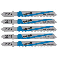 Wolfcraft Decoupeerzaagblad | HSS | L=75mm | T-Schaft | 5 stuks - 2367000