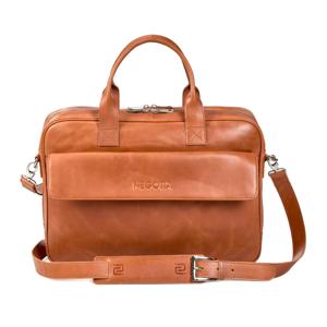 NEGOTIA Alpha Leren Laptoptas 15 Werktas Aktetas Messenger bag Bruin