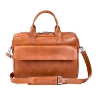 NEGOTIA Alpha Leren Laptoptas 15 Werktas Aktetas Messenger bag Bruin