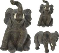 Olifant Beeld 15cm Poly Cementkleur