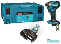 Makita DTD173ZJX1 | Accu Slagschroevendraaier | 18V | excl. accu's en lader, in Mbox met bitset - DTD173ZJX1