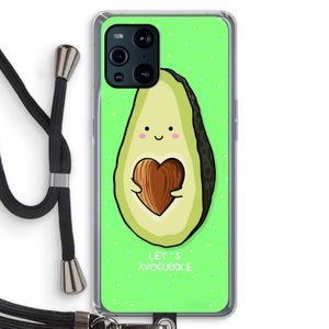 Avocuddle: Oppo Find X3 Transparant Hoesje met koord
