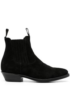 Paul Warmer bottines en daim - Noir