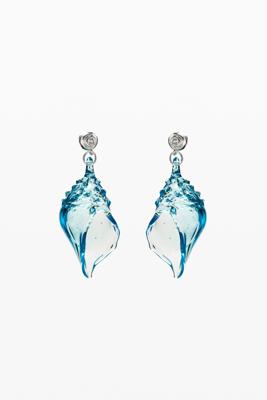 Oorbellen schelp kristal zalio - BLACK - U