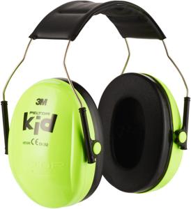 Gehoorbeschermer voor kinderen 27 dB 3M Peltor H510AK neongroen