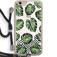 Geometrische jungle: iPhone 6 PLUS / 6S PLUS Transparant Hoesje met koord Geometrische jungle: iPhone 6 PLUS / 6S PLUS Transparant Hoesje met koord