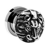 Tunnel met 3D-design Chirurgisch staal 316L Tunnels & Plugs