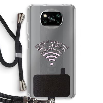 Home Is Where The Wifi Is: Xiaomi Poco X3 NFC Transparant Hoesje met koord