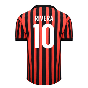 AC Milan Retro Voetbalshirt 1967-1968 + Rivera 10