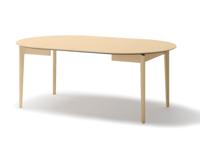 Verlengbare eettafel PLOTY 120>240 cm lichte eik