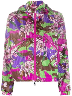 Moncler veste Severau à fleurs - Violet