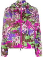 Moncler veste Severau à fleurs - Violet - thumbnail