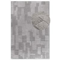 Wollen Vloerkleed Wilhelmine - Grijs 150x80cm - - Dekbed-Discounter.nl