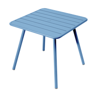 Fermob Luxembourg tuintafel vierpoot 80x80 cm Maya Blue Fermob Luxembourg tuintafel vierpoot 80x80 cm Maya Blue