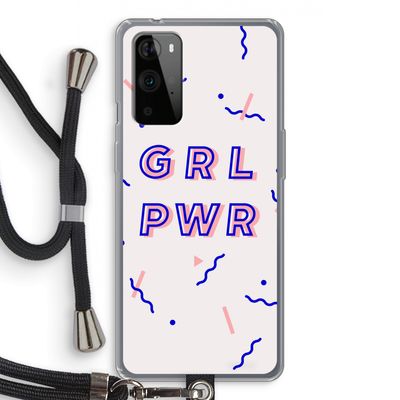GRL PWR: OnePlus 9 Pro Transparant Hoesje met koord