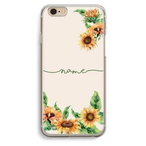 Zonnebloemen: iPhone 6 / 6S Transparant Hoesje