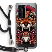 Tiger and Rattlesnakes: Huawei P40 Pro Transparant Hoesje met koord