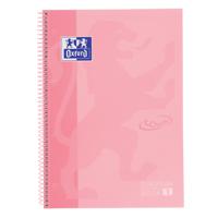 Notitieboek Oxford Touch Europeanbook A4+ 4-gaats lijn 80vel pastel roze - thumbnail