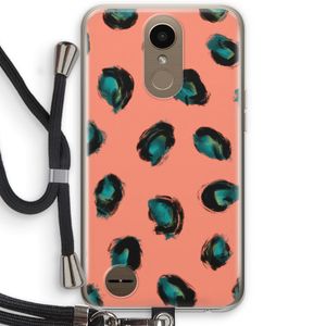 Pink Cheetah: LG K10 (2017) Transparant Hoesje met koord