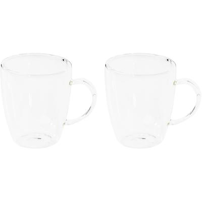 Koffieglazen - 2x - dubbelwandig - 270 ml - cappuccino glazen