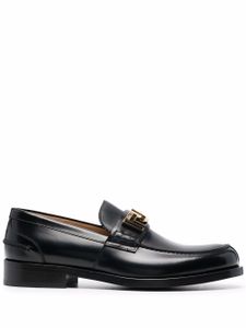 Versace mocassins Greca en cuir - Noir