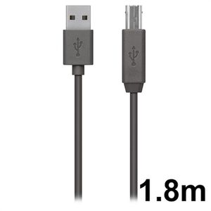 Belkin USB 2.0 A - USB 2.0 B, 1.8m USB-kabel 1,8 m USB A USB B Grijs