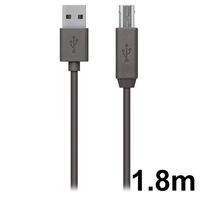 Belkin USB 2.0 A - USB 2.0 B, 1.8m USB-kabel 1,8 m USB A USB B Grijs - thumbnail