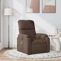 Massagestoel microvezelstof bruin