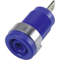 TRU COMPONENTS 6239C26FN Veiligheids-labconnector, female Bus, inbouw verticaal Stift-Ø: 4 mm Blauw 1 stuk(s) - thumbnail