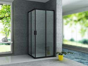 Douchecabine Aqua Splash Hayes 90x90x195 cm Mat Zwart Aluminium Profiel Aqua Splash