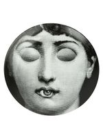 Fornasetti assiette à portrait imprimé - Noir - thumbnail