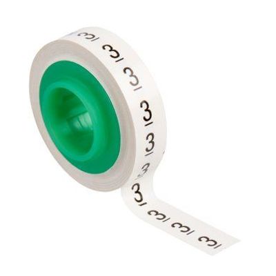 Scotchcode navulrollen kabelmarkering 80-6114-2796-6 Wit, Geel 3M
