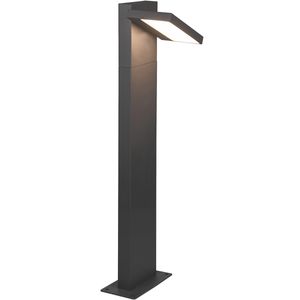 LED Tuinverlichting - Staande Buitenlamp - Trion Ihson - 8W - Warm Wit 3000K - Draaibaar - Rechthoek - Mat Antraciet - Aluminium
