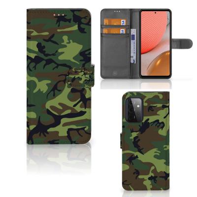 Samsung Galaxy A72 | Telefoon Hoesje | Army Dark