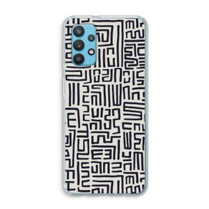 Moroccan Print: Samsung Galaxy A32 4G Transparant Hoesje