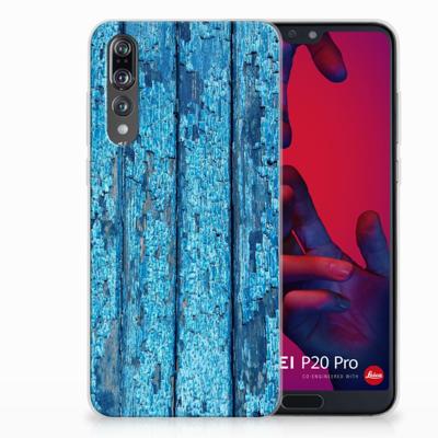 Huawei P20 Pro | Bumper Hoesje | Wood Blue