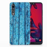 Huawei P20 Pro | Bumper Hoesje | Wood Blue