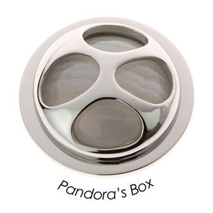 Quoins QMEJ-L-W Disk Pandora's Box Cabuchon (Large)