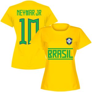 Brazilië Neymar JR 10 Dames T-Shirt