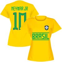 Brazilië Neymar JR 10 Dames T-Shirt