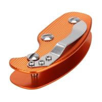Draagbare metalen Sleutelopslag clip met aluminiumlegering terug clip (oranje)