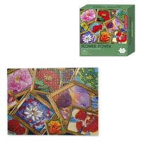 Kikkerland Fresh Artist puzzel Flower power 1000 stukjes 50 x 68 cm - thumbnail