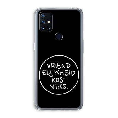 Vriendelijkheid: OnePlus Nord N10 5G Transparant Hoesje